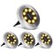 Solar Ground Lights Waterproof in-Ground Disk Lights for Garden Pathway